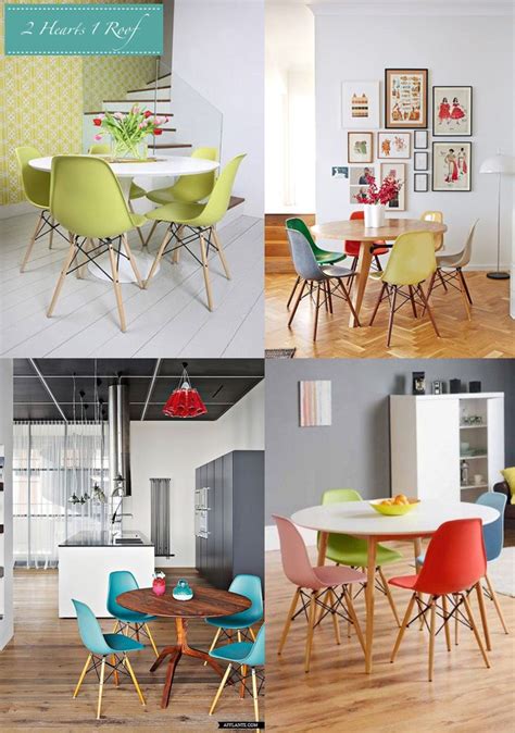 Dining Room Inspiration - Eames Chairs - Two Hearts One Roof