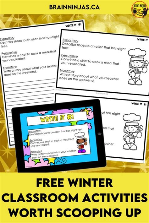 Free Winter Classroom Activities Worth Scooping Up - Ninja Notes