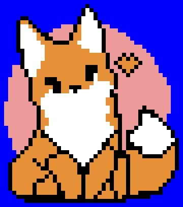 Fox pixel art