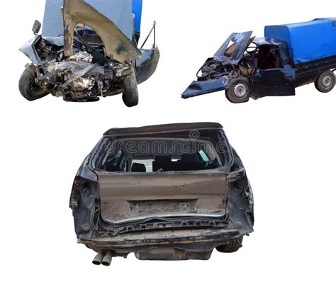 Accident car crush stock image. Image of pickup, body - 112699005