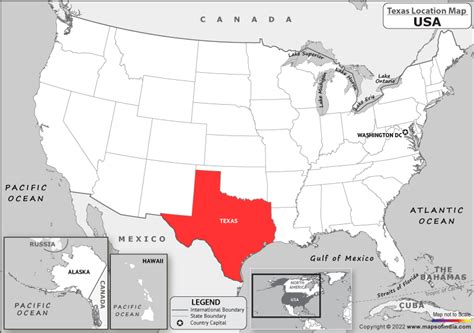 Where is Texas Located in USA? | Texas Location Map in the United ...