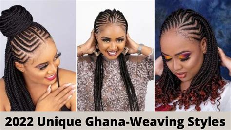 2022 Latest and Unique Ghana-Weaving Hairstyles. - Ladeey