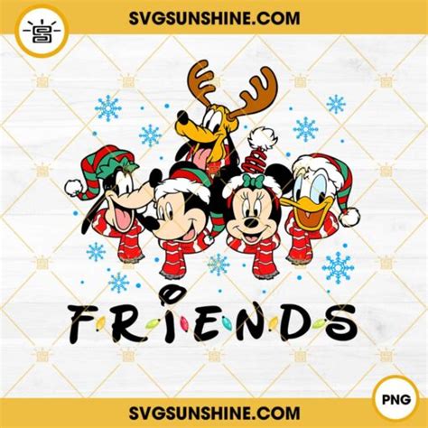 Disney Mickey Friends Christmas PNG, Disney Characters Christmas PNG ...