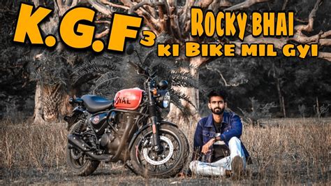 KGF Bike || Royal Enfield hunter 350 looking like KFG bike || test ride And PhotoShoot - YouTube