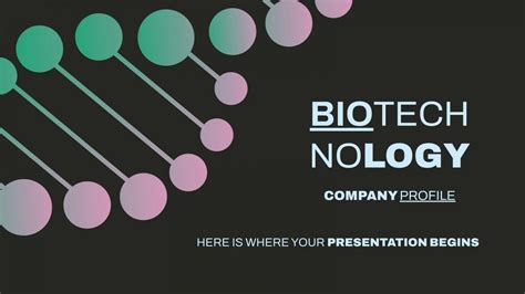 Free Biotechnology Company Profile PowerPoint Template - Master Bundles