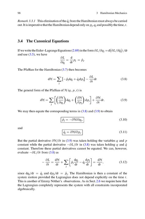 Analytical Mechanics (Undergraduate Lecture Notes in Physics)-111-120 - 98 3 Hamiltonian ...