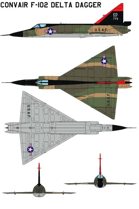 Convair F-102 Delta Dagger camo by bagera3005 on DeviantArt