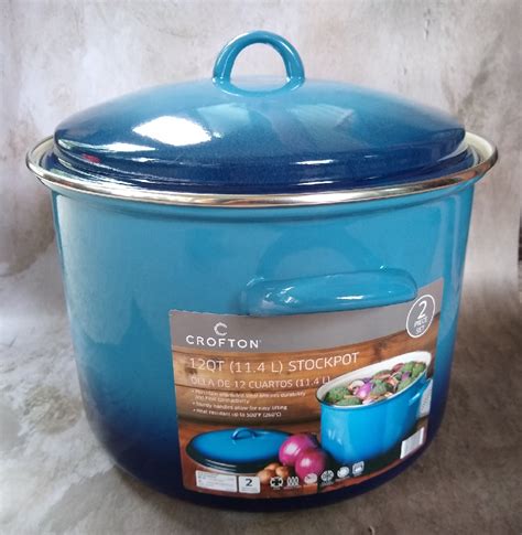 Crofton Porcelain Enamel 12-Quart Stockpot | Aldi Reviewer