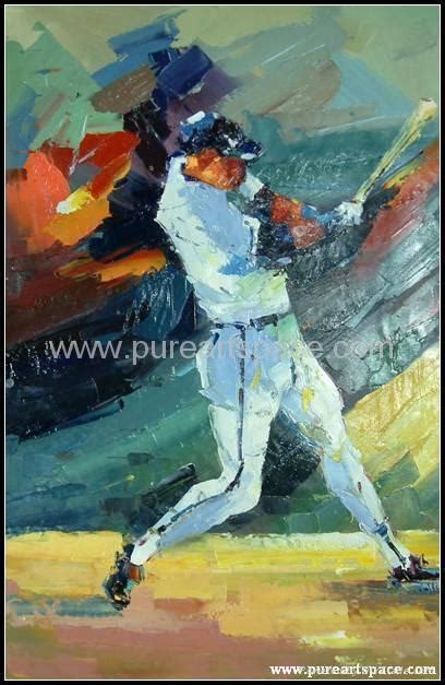 sport oil paintings knife oil paintings impressional paintings - Pure Art Space (China ...