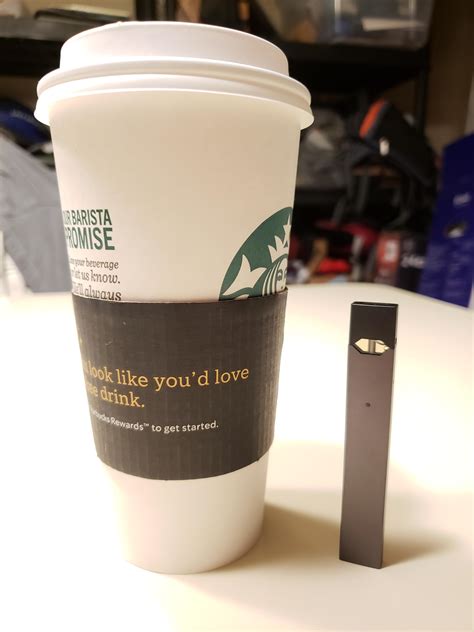 First time hitting the Juul with the creme pod, and of course I had to have a coffee with it ...