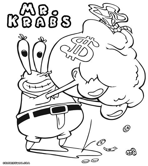 Krusty Krab Coloring Pages - Coloring Home