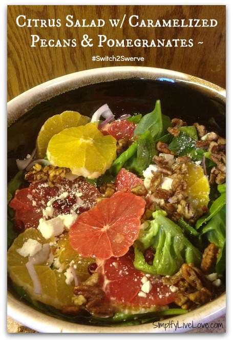 Citrus Salad with Caramelized Pecans & Pomegranates | Simplify, Live, Love