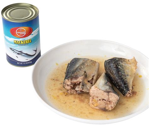 Ready to Eat Canned Fish Canned Mackerel Fish in Brine 425g - Canned ...