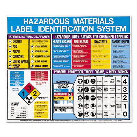LabelMaster Hazardous Materials Label Identification System Poster 22 x ...