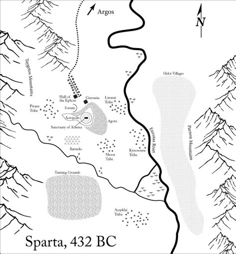 Map of Ancient Sparta for Akon’s Mission | Jeremy Brown