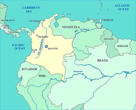 Map of Colombia