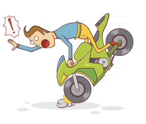 390+ Cartoon Of A Motorcycle Accident Stock Illustrations, Royalty-Free ...