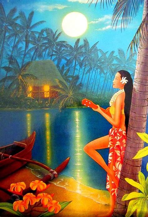 Pin by John Donch on Ukulele Imagery | Hawaiian art, Hawaii art, Vintage hawaii