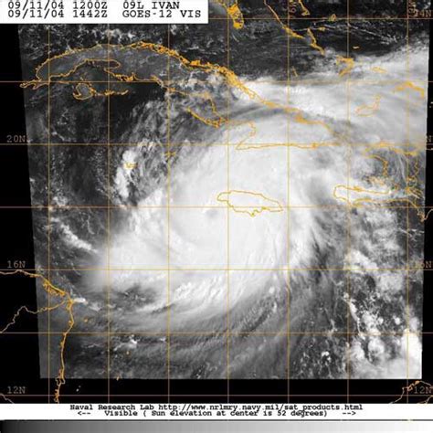 Hurricane Ivan - Satellite Images - Forecasts - News - Links