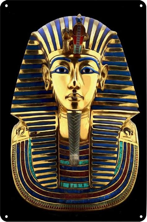 Amazon.com: Egyptian Pharaoh King TUT Gold Headdress Mask Tutankhamun ...