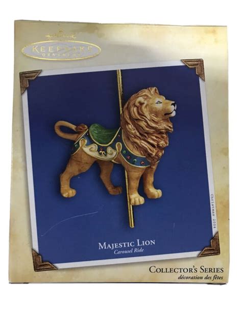 2004 Hallmark Carousel Ride Majestic Lion Keepsake Ornament 1st in ...