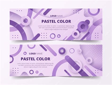 Free Vector | Hand drawn flat design pastel color banner template