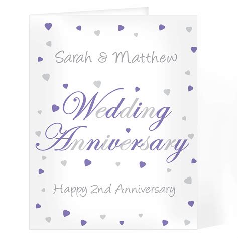 Personalised Wedding Anniversary Card - GiftsMart.co.uk