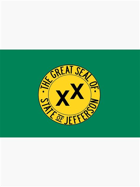 "The State of Jefferson Flag" Sticker by obviouslogic | Redbubble