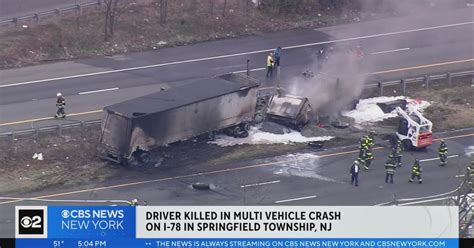 Driver killed in multi-vehicle crash on I-78 in Springfield Township ...