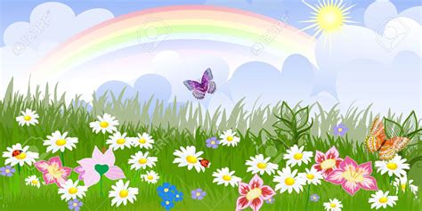 Garden Cartoon Picture - Garden Cartoon Flower Flowers Fence Wallpaper ...