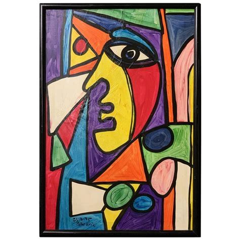 Peter Keil Modern Expressionist Oil Painting Portrait For Sale at 1stDibs