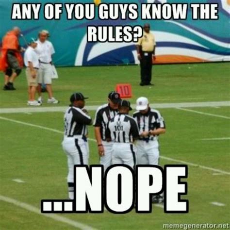 Pin by Freddy Garcia on NFL refs | Funny sports pictures, Football jokes, Football jokes funny