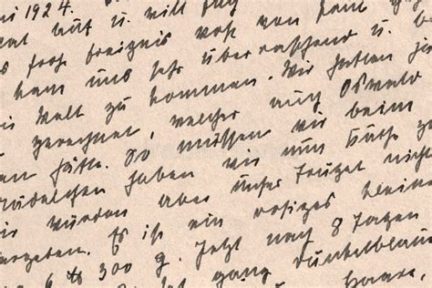 German Handwriting from 1924 - Detail Stock Image - Image of writing, postcard: 45379345