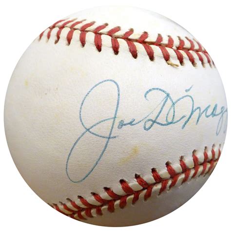 Joe DiMaggio Autographed Signed Auto Official American League Baseball ...