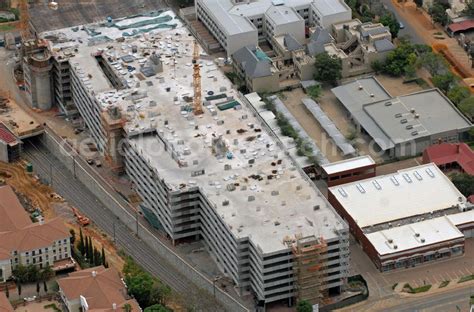 Aerial image Pretoria - Neubau des Bahnhofs Pretoria-Hatfield des ...