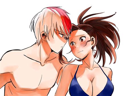 Todoroki Shouto x Momo Yaoyorozu - TodoMomo (Twitter @mahya99) | Hero ...