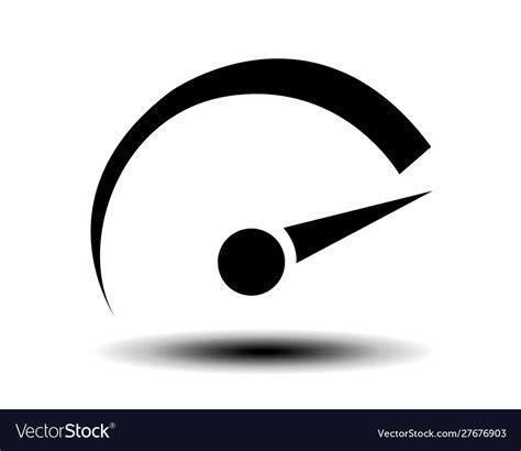 Speedometer abstract symbol speed Royalty Free Vector Image