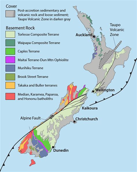 New zealand natural resources map - Map of new zealand natural ...