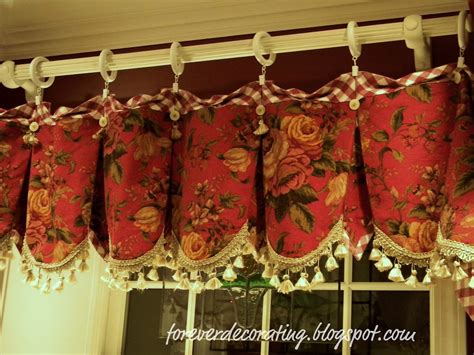 Forever Decorating!: New Red Toile Valances