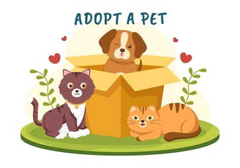 Premium Vector | Adopt a Pet From an Animal Shelter in the Form of Cats ...