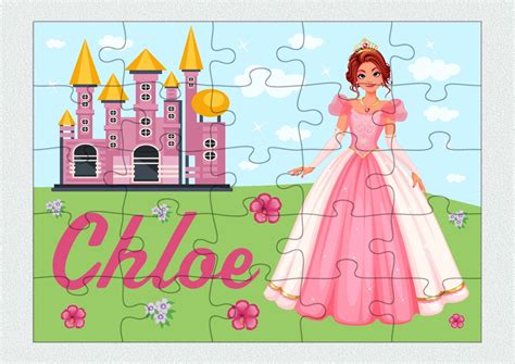 Personalized Princess Puzzle for Girls Kids Puzzle With Name - Etsy