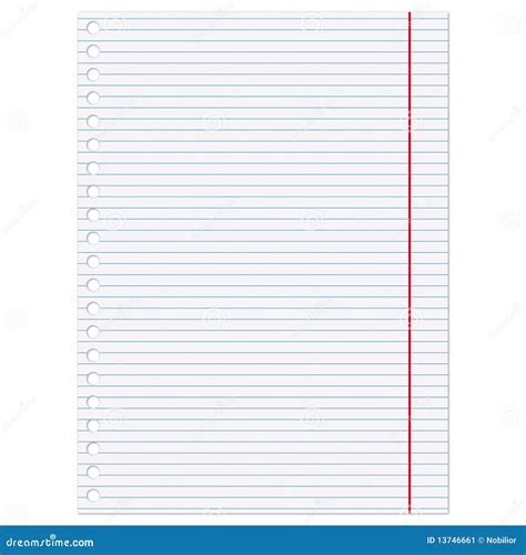 Copybook page stock vector. Illustration of record, page - 13746661