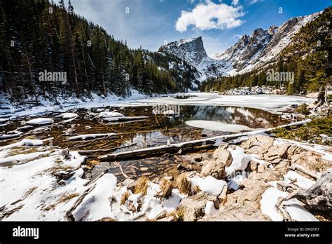 Bear Lake in winter, Rocky Mountain National Park, Colorado, United ...