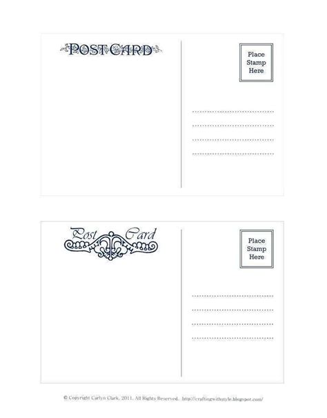 Oversized Postcard Template - Cards Design Templates