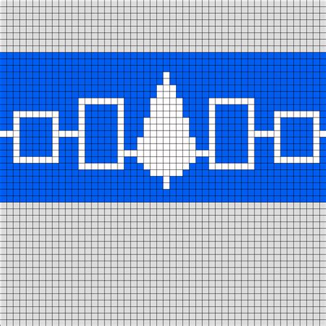 Hiawatha Belt Pattern (Bead Loom/Square Stitch/ Perler) | Loom beading ...