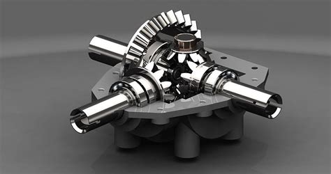 Differential Gear Box 3D Model IGE IGS IGES | CGTrader.com