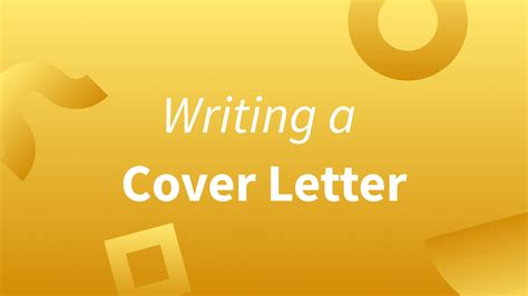 Writing A Cover Letter