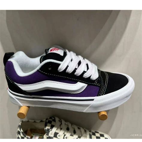 Vans Classics Knu Skool 2023 Big Logo Black and WhitePurple Classic ...