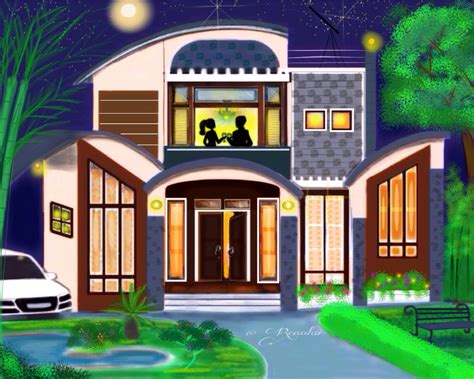 Beautiful House Drawing Video - Neighbor Hello Sketch Deviantart Houses ...