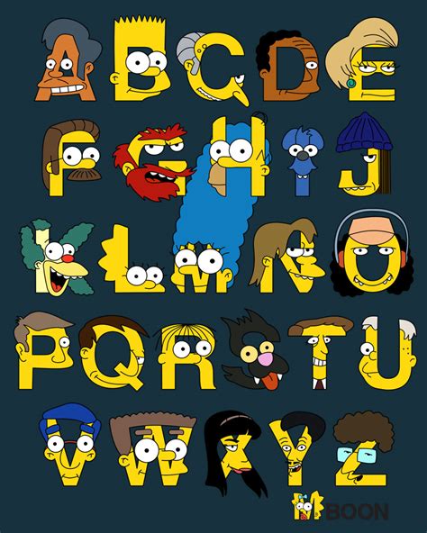 Image - The-simpsons-alphabet.jpg | Simpsons Wiki | FANDOM powered by Wikia